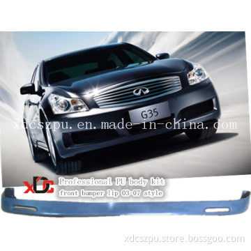 PU Front Bumper Lip for Nissan Infiniti G35 03-07 Style Body Kit
